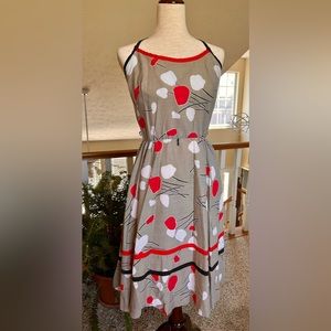 Vintage 1970s Jenni Floral Sundress with built in bra, Modern size 4